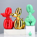 Creative Poop Balloon Dog Statue Home Decoration  Modern nordic Cute Animal Resin Art Sculpture Crafts Desktop Decors Ornaments