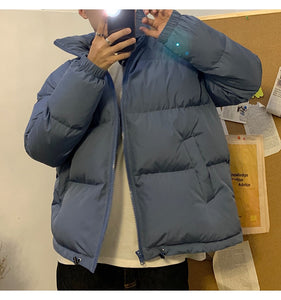 LAPPSTER Men Harajuku Colorful Bubble Coat Winter Jacket 2023 Mens Streetwear Hip Hop Parka Korean Black Clothes Puffer Jackets