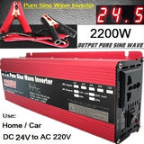 Pure Sine Wave Inverter DC 12v/24v To AC 110V/220V 1000W 1600W 2000W 3000W Portable Power Bank Converter Solar Inverter