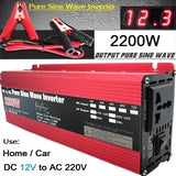 Pure Sine Wave Inverter DC 12v/24v To AC 110V/220V 1000W 1600W 2000W 3000W Portable Power Bank Converter Solar Inverter