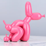 Creative Poop Balloon Dog Statue Home Decoration  Modern nordic Cute Animal Resin Art Sculpture Crafts Desktop Decors Ornaments