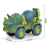 Children Dinosaur Transport Car Toy Oversized Inertial Cars Carrier Truck Toy Pull Back Vehicle with Dinosaur Gift for Kids Boy