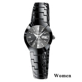 Couple Watches for Lovers Quartz Wristwatch Fashion Business Men Watch for Women Watches Tungsten Steel Coffee Gold Pair Hour