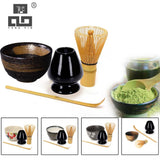 TANGPIN 4pcs/set traditional matcha giftset bamboo matcha whisk scoop ceremic Matcha Bowl Whisk Holder japanese tea sets