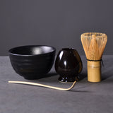 TANGPIN 4pcs/set traditional matcha giftset bamboo matcha whisk scoop ceremic Matcha Bowl Whisk Holder japanese tea sets