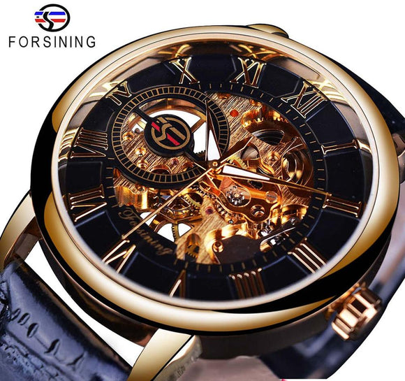 Forsining Leather Mechanical Watch