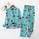 Cute white bear 100% brushed cotton men pajama sets Autumn Casual fashion animal sleepwear men homewear sexy pijamas mujer