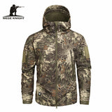 Mege Brand Clothing Autumn Men&#39;s Military Camouflage Fleece Jacket Army Tactical Clothing  Multicam Male Camouflage Windbreakers