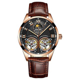 AILANG Original design watch men's double flywheel automatic mechanical watch fashion casual business men's clock Original