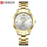 CURREN Gold Watch Women Watches Ladies 9007 Steel Women's Bracelet Watches Female Clock Relogio Feminino Montre Femme