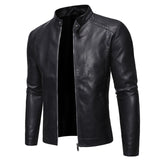 Men Faux Leather Jacket Motorcycle 5XL Men&#39;s  Jackets Black  Jaqueta De Couro Masculina Outwear Male PU Leather Coats Mens,ZA319