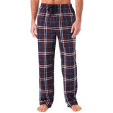 Men&#39;s Home Pants Cotton Flannel Autumn Winter Warm Sleep Bottoms Male Plus Size Plaid Print Sleepwear Pajama Pants For Men