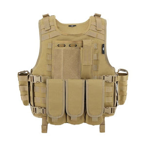 MGFLASHFORCE Molle Airsoft Vest Tactical Vest Plate Carrier Swat Fishing Hunting Paintball Vest Military Army Armor Police Vest