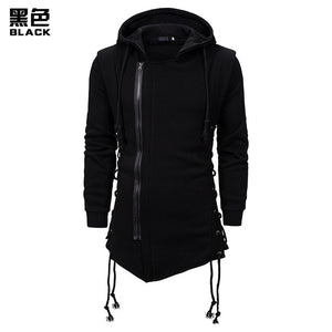 Autumn New Men Hoodies Sweatshirts Casual Solid Long Sleeve Hoodie Men Slim Fit Assassin&#39;s Creed  Dark Hooded Loose Jacket Coats