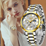 LIGE 2021 New Gold Watch Women Watches Ladies Creative Steel Women&#39;s Bracelet Watches Female Waterproof Clock Relogio Feminino