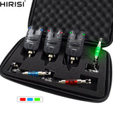 3 Carp Fishing Bite Alarm and Swinger Set Water Resistant Blue LED Fishing Swingers Fish Bite Alarm