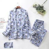 Cute white bear 100% brushed cotton men pajama sets Autumn Casual fashion animal sleepwear men homewear sexy pijamas mujer