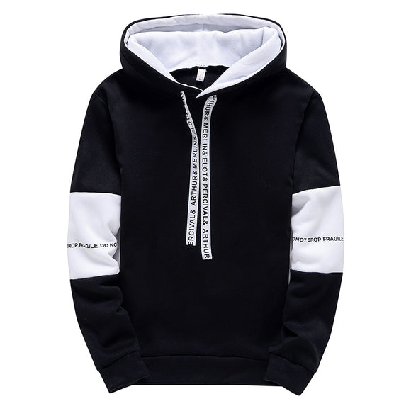 Men's Hoodies Long Sleeve Casual Printing With Letter Sweatshirt New Spring Hip Hop Pullover Sports Top Male Hooded Sweatshirt