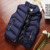 Fashion Mens Jacket Sleeveless Vest Spring Thermal Soft Vests Casual Coats Male Cotton Men&#39;s Vest Men Thicken Waistcoat 8XL