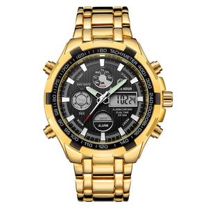 GOLDENHOUR Men's Stainless Steel Watch