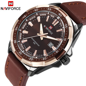 NAVIFORCE Men's Leather Watch