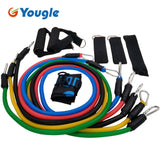 YOUGLE 11 piece set Fitness Resistance Bands